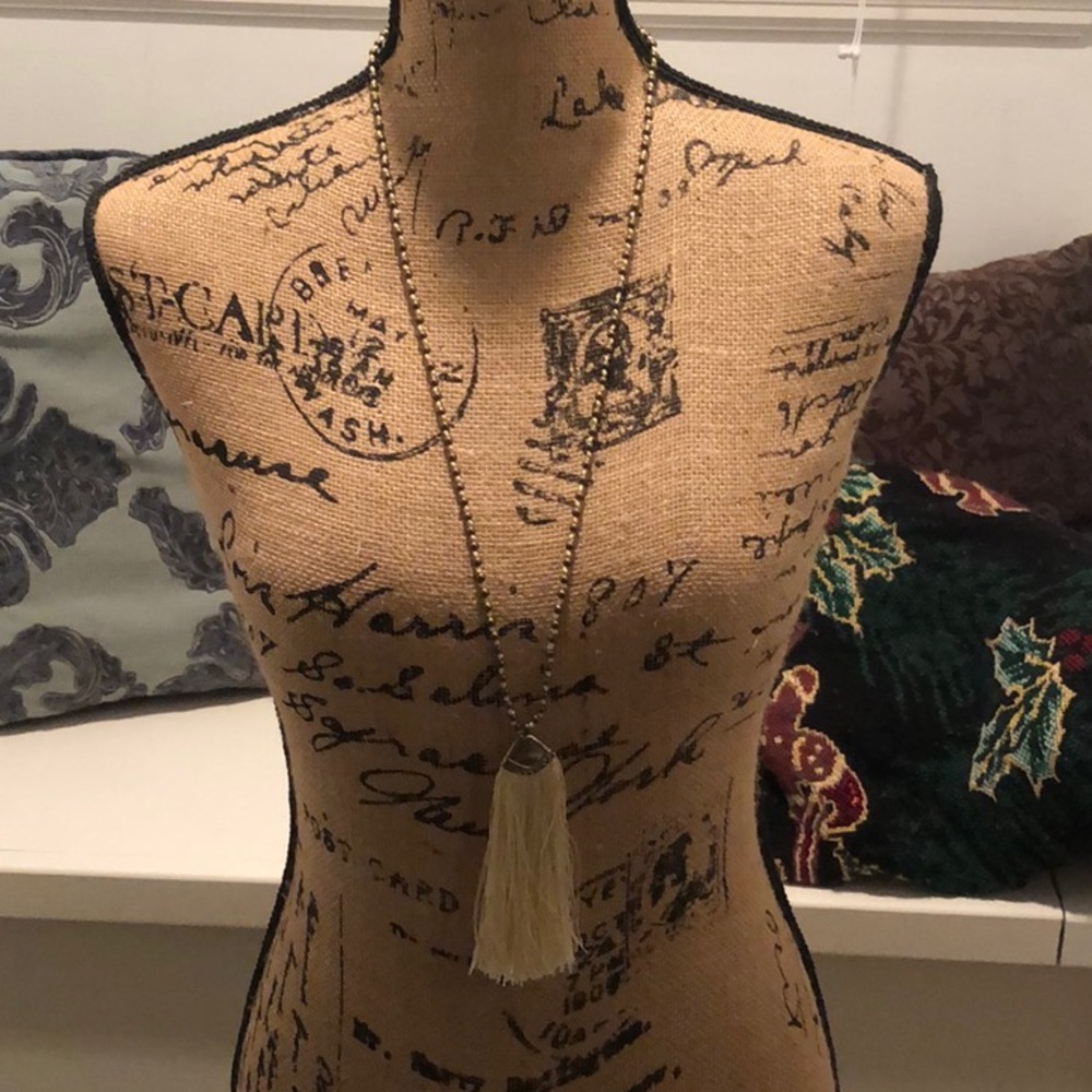 Fringe necklace